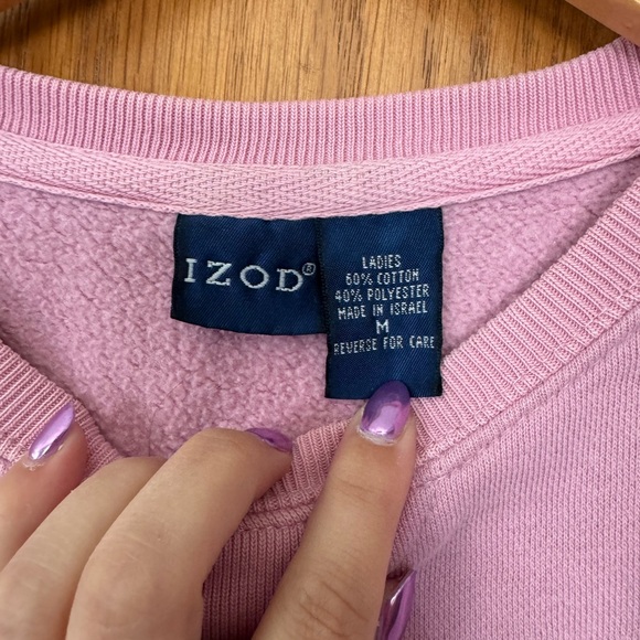 IZOD M pink sweatshirt. Excellent used condition - Picture 4 of 5